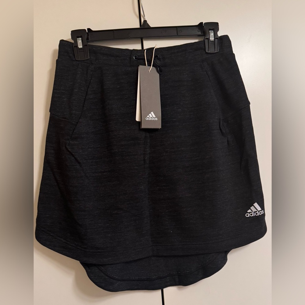 NEW Adidas Women's Sport 2 Street Skirt - Black Melange - XS